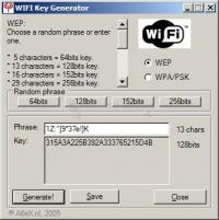 Pantallazo WIFI Key Generator