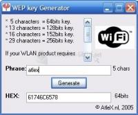 Pantallazo WEP Key Generator