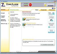 Pantallazo ZoneAlarm Firewall Free (Vista)