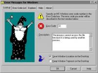 Pantallazo MS Windows Error Messages