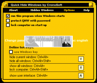 Captura Quick Hide Windows