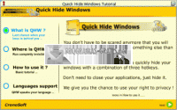 Pantalla Quick Hide Windows