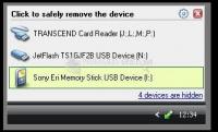 Pantallazo USB Safely Remove