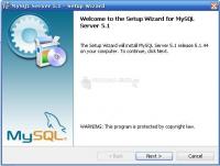 Pantallazo MySQL for Windows