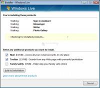Pantallazo Windows Live Suite
