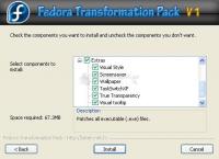 Screenshot Fedora Transformation Pack