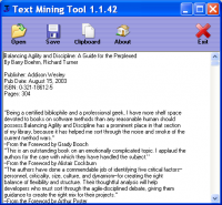 Pantallazo Text Mining Tool