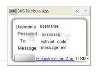 Pantallazo SMS Distributor App