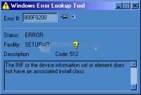 Foto Windows Error Lookup Tool