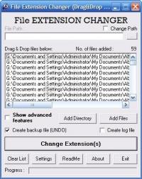 Foto File Extension Changer