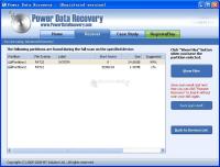 Captura de pantalla Power Data Recovery