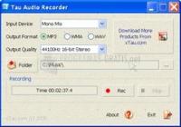 Pantallazo Tau Audio Recorder