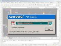 Pantallazo PDFIn PDF to DWG Converter