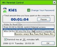 Screenshot Wii Parental Control