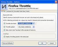 Pantallazo Firefox Throttle