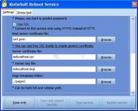 Pantalla KutinSoft Reboot Service