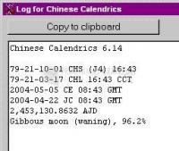 Screenshot Chinese Calendrics