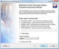 Screenshot Opera Password Recovery