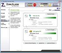 Screenshot ZoneAlarm Internet Security Vista