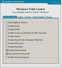 Pantallazo Windows Total Control