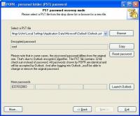 Screenshot Passcape Outlook Password Recovery