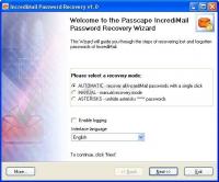 Pantallazo IncrediMail Password Recovery