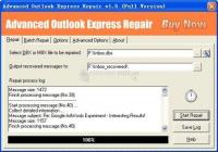 Pantallazo Advanced Outlook Express Repair