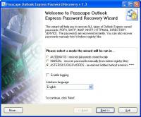 Pantallazo Passcape O. Express Password Recovery