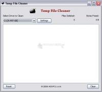 Pantallazo Temp File Cleaner