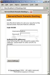Captura ServerCheck Remote Booting