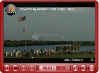 Pantalla A4Desk Flash Video Player Software
