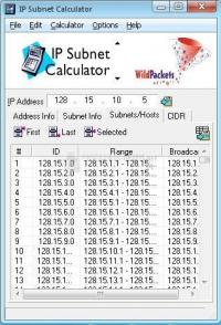 Screenshot IP Subnet Calculator