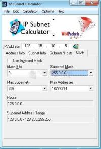 Pantalla IP Subnet Calculator