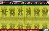 Pantallazo FanDraft Football Draft Board
