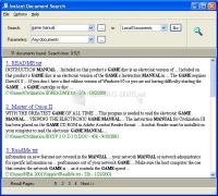 Pantallazo Instant Document Search