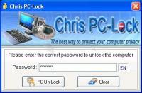Pantallazo Chris PC Lock