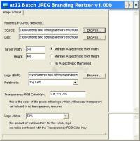 Pantallazo at32 Batch JPEG Branding Resizer