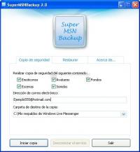 Foto Super MSN Backup