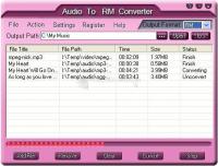 Pantallazo Free Audio TO RM Converter