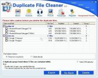 Pantalla Duplicate Files Cleaner