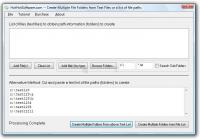 Pantallazo Create Multiple File Folders from Text Files