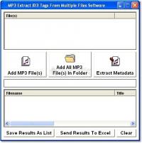 Pantallazo MP3 Extract ID3 Tags From Multiple Files