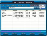 Pantallazo RMConverter MP3 TO RM Converter