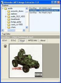Pantallazo Abander MP3 Image Extractor