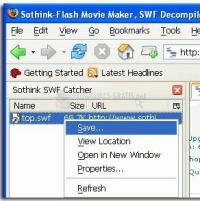 Pantallazo Sothink SWF Catcher for Firefox