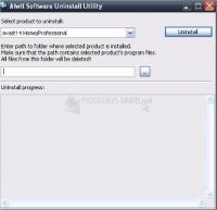 Pantallazo Alwil Software Uninstall Utility