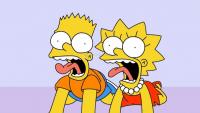 Pantallazo Bart y Lisa asustados