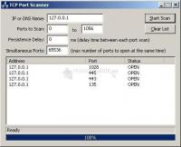 Pantallazo TCP Port Scanner
