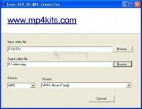 Pantallazo Free FLV to MPG Converter