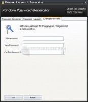 Screenshot Random Password Generator